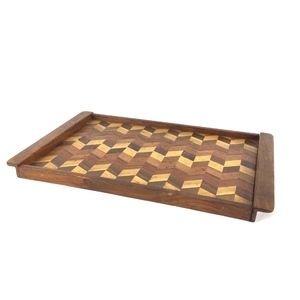 Decorative Wood Tray - 10" x 15 1/2"